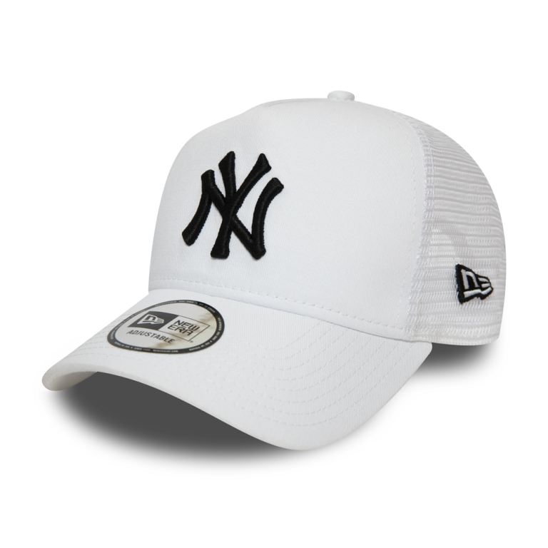 Gorras New Era Mlb Blancos - New York Yankees A-Frame Trucker 49685BAWT